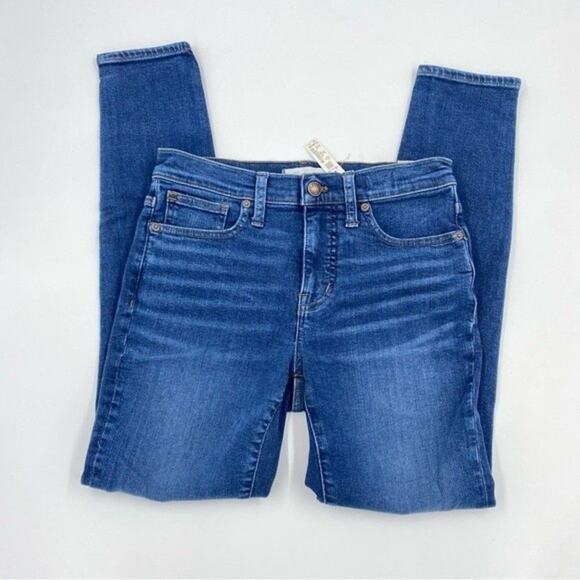 Madewell 9" Mid-Rise Skinny Jeans in Blayton Wash: TENCEL™ Denim Edition New - Picture 2 of 8